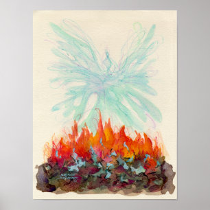 PHOENIX-VOGEL durch SHARON SHARPE Poster