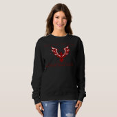 Phoenix-Vogel in Rot mit einheimischer Grenze Sweatshirt (Vorne ganz)