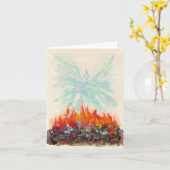 PHOENIX-VOGEL KARTE (Gelbe Blume)