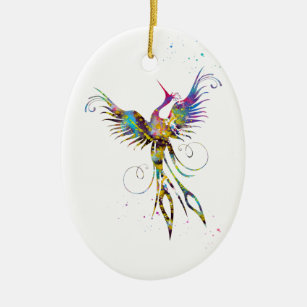 Phoenix-Vogel Keramik Ornament