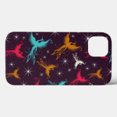 Phoenix-Vogel-Zahl Muster Case-Mate iPhone Hülle (Rückseite (Horizontal))