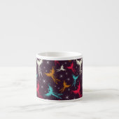 Phoenix-Vogel-Zahl Muster Espressotasse (Vorderseite)