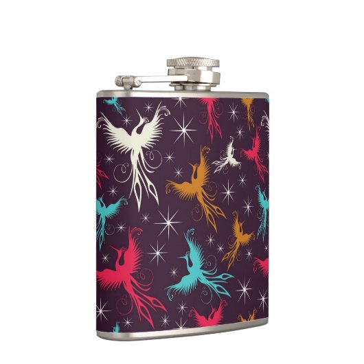 Phoenix-Vogel-Zahl Muster Flachmann (Rechts)