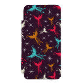 Phoenix-Vogel-Zahl Muster Incipio iPhone Geldbeutel-Hülle (Folio Vorderseite)