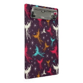 Phoenix-Vogel-Zahl Muster Mini Klemmbrett (Schrägansicht)