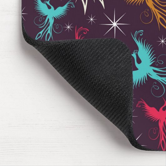 Phoenix-Vogel-Zahl Muster Mousepad (Ecke)