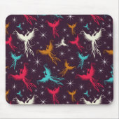 Phoenix-Vogel-Zahl Muster Mousepad (Vorne)