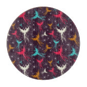 Phoenix-Vogel-Zahl Muster Schneidebrett (Vorderseite)