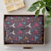 Phoenix-Vogel-Zahl Muster Seidenpapier (Geschenk)