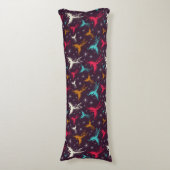 Phoenix-Vogel-Zahl Muster Seitenschläferkissen (Vorderseite Vertikal)