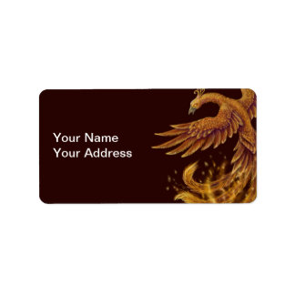 Phoenix-Vogellabel Adressaufkleber