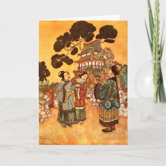 Phoenix von Edmund Dulac Dankeskarte (Vorderseite)