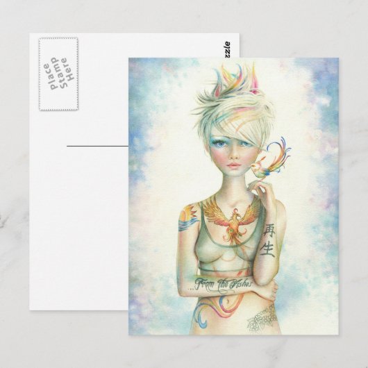 "Phoenix" von Schotte Howden Postkarte (Vorne/Hinten)