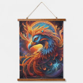 Phoenix Wall Tapestry Wandteppich Mit Holzrahmen (Vorderseite)