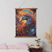 Phoenix Wall Tapestry Wandteppich Mit Holzrahmen (Schlafzimmer)