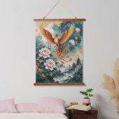 Phoenix Wandteppich Mit Holzrahmen (Schlafzimmer)