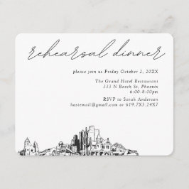 Phoenix Wedding Elegante Probe Dinner Begleitkarte