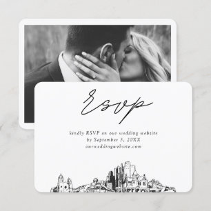 Phoenix Wedding Minimalistisch Sketch UAWG Begleitkarte