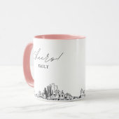 Phoenix Wedding Personalisiert Coffee Tasse (Vorderseite Links)