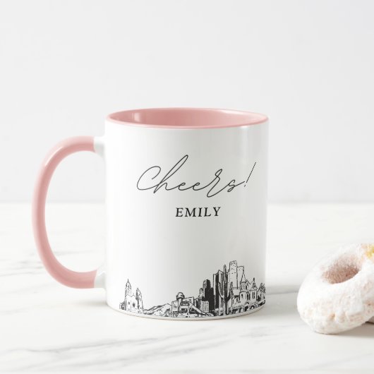 Phoenix Wedding Personalisiert Coffee Tasse (Mit Donut)