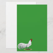 Phoenix: Weißer Rooster Briefpapier (Vorne/Hinten)
