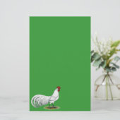 Phoenix: Weißer Rooster Briefpapier (Stehend Vorderseite)