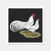 Phoenix: Weißes Paar Serviette (Vorderseite)