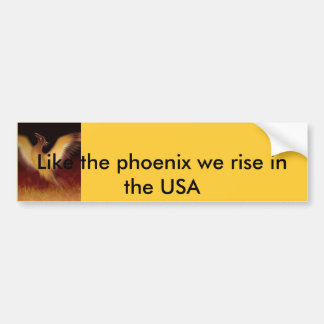 Phoenix, wie das Phoenix steigen wir in die USA Autoaufkleber
