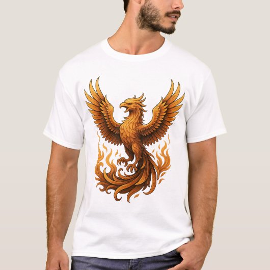 Phoenix-Wiederbelebung - Anstieg des Goldes T-Shirt (Vorderseite)