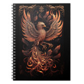 Phoenix-Wiedergabe von Spiral-Foto-Notebook Notizblock (Vorderseite)