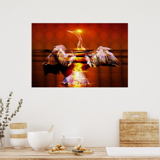 Phoenix-Wiedergeburt Poster (Küche)