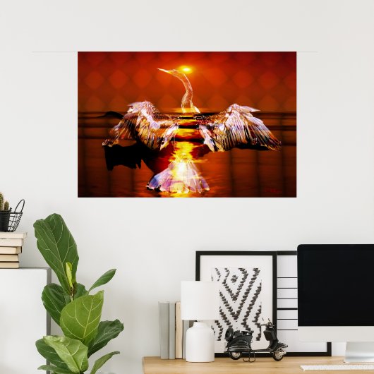 Phoenix-Wiedergeburt Poster (Heimbüro)