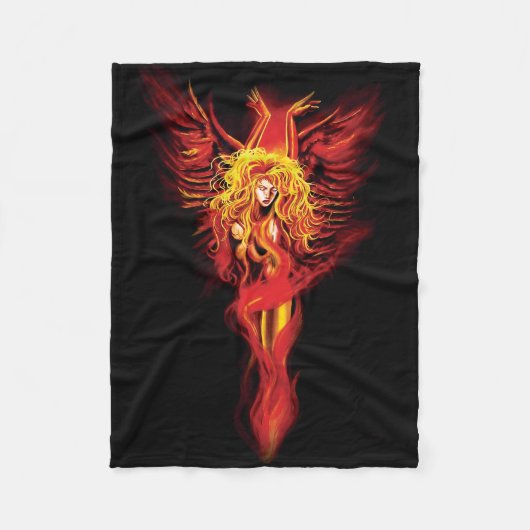 Phoenix Woman Fleecedecke (Vorderseite)