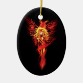 Phoenix Woman Keramik Ornament (Vorne)