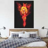 Phoenix Woman Leinwanddruck (Insitu (Schlafzimmer))