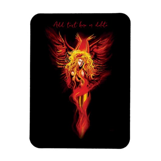 Phoenix Woman Magnet (Vertikal)