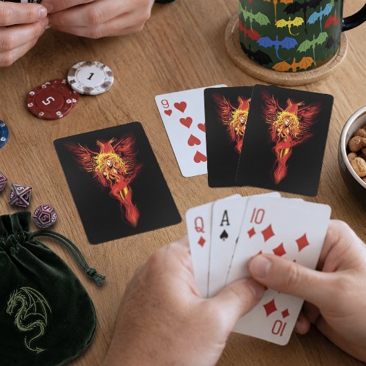Phoenix Woman Spielkarten