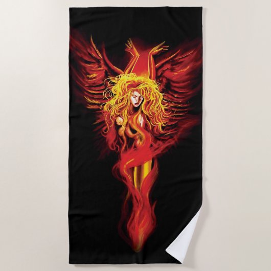 Phoenix Woman Strandtuch (Vorderseite)