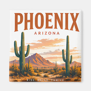 Phoenix Wüsten-Skyline Magnet