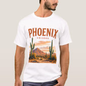 Phoenix Wüsten-Skyline T-Shirt (Vorderseite)