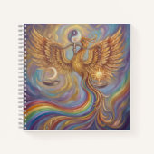 Phoenix Yin Yang Balance Notebook Notizblock (Vorderseite)