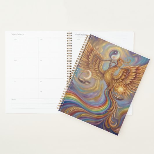 Phoenix Yin Yang Gleichgewichtsplaner Planer (Anzeige)