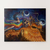 Phoenix Yin Yang Leinwand  Puzzle (Horizontal)