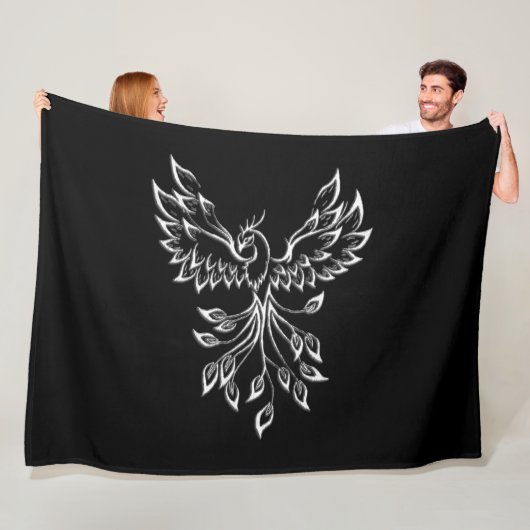 Phoenixanstiege auf schwarz fleecedecke (Beispiel)