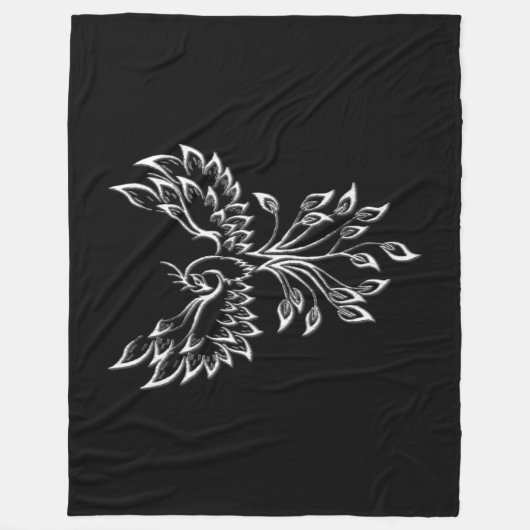 Phoenixanstiege auf schwarz fleecedecke (Vorderseite)
