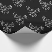Phoenixanstiege auf schwarz geschenkpapier (Ecke)