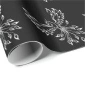 Phoenixanstiege auf schwarz geschenkpapier (Rolleneckpunkt)
