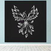 Phoenixanstiege auf schwarz leinwanddruck (Insitu (Holzboden))