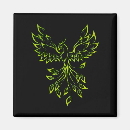 Phoenixanstiege auf schwarz magnet (Vorne)