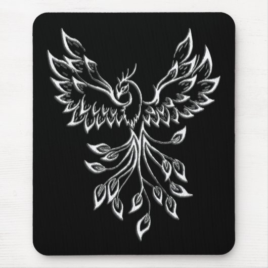 Phoenixanstiege auf schwarz mousepad (Vorne)